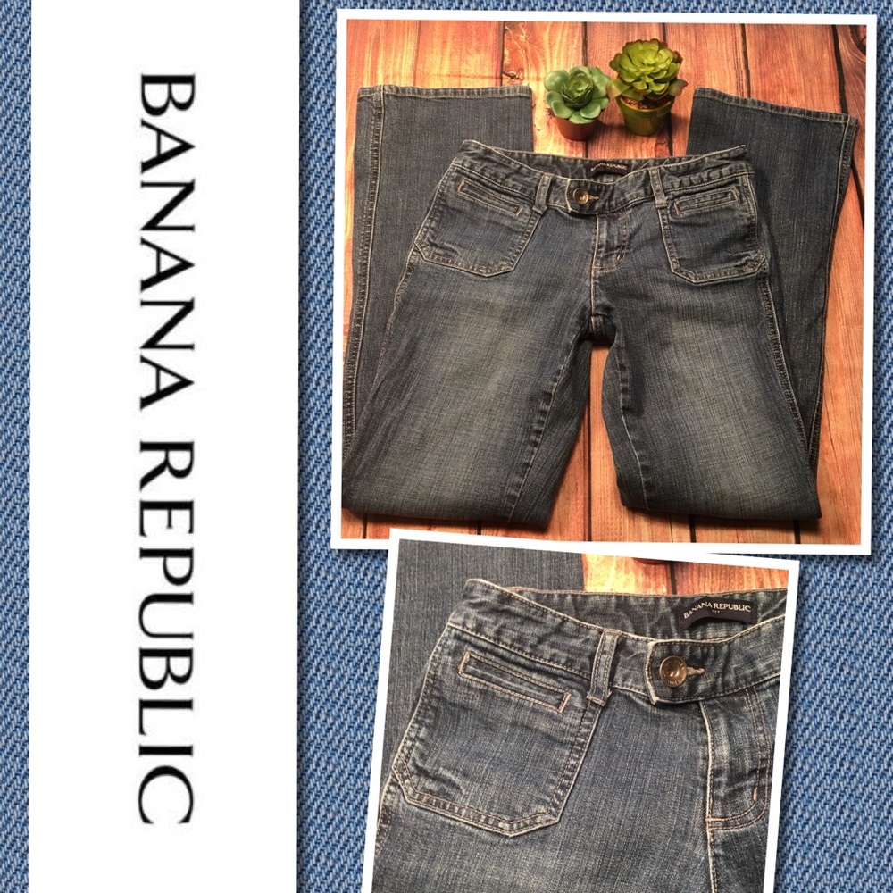 BANANA REPUBLIC Stretch Denim Blue Jeans Women's size 6